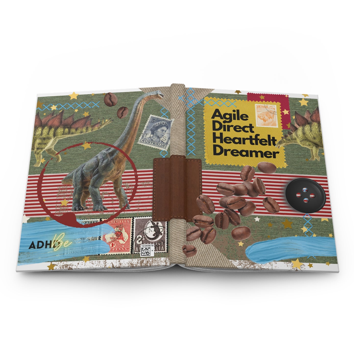 ADHD Be. 'Red T-Shirt' Hardcover Journal Matte